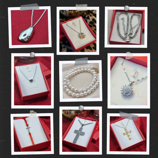 Belsize Crafts Jewelry UK pearl necklace heart necklace