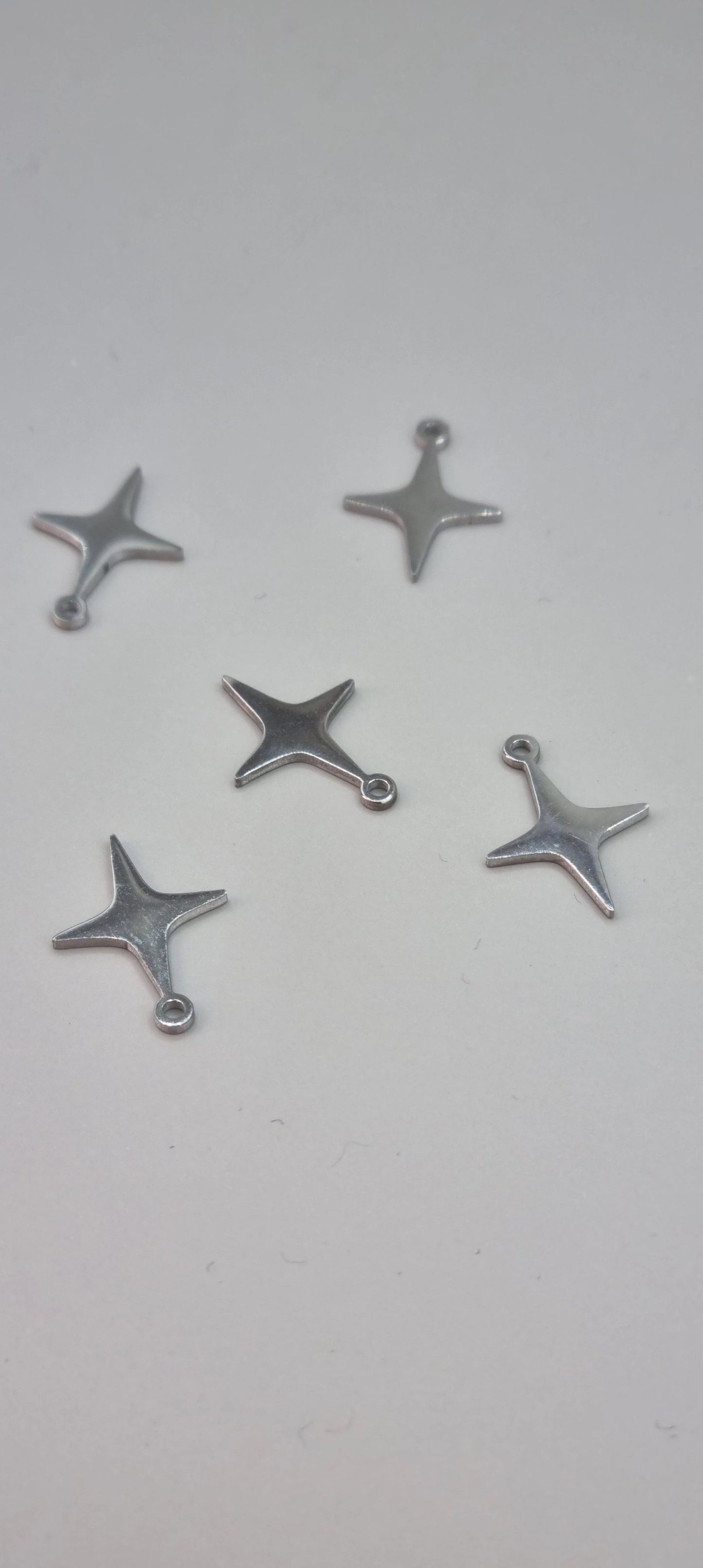Silver Stainless Steel Butterfly, Moon, Star Charms | Versatile & Rust-Resistant Jewelry Making Accessories