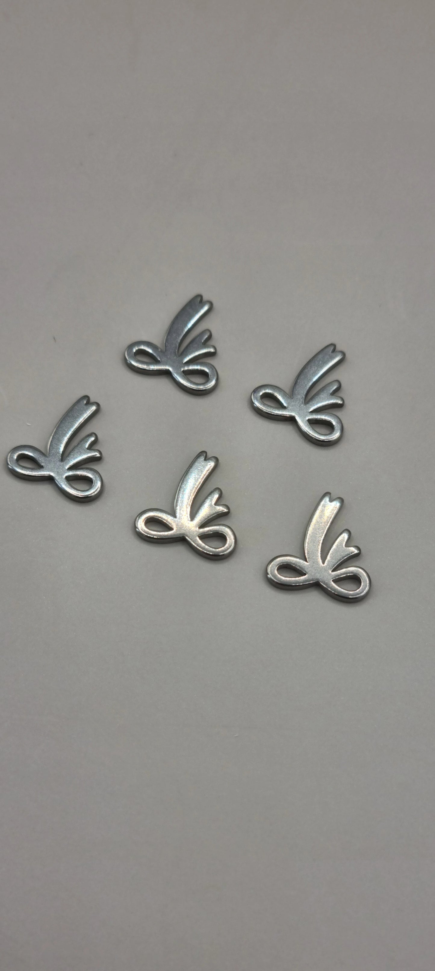 Silver Stainless Steel Butterfly, Moon, Star Charms | Versatile & Rust-Resistant Jewelry Making Accessories