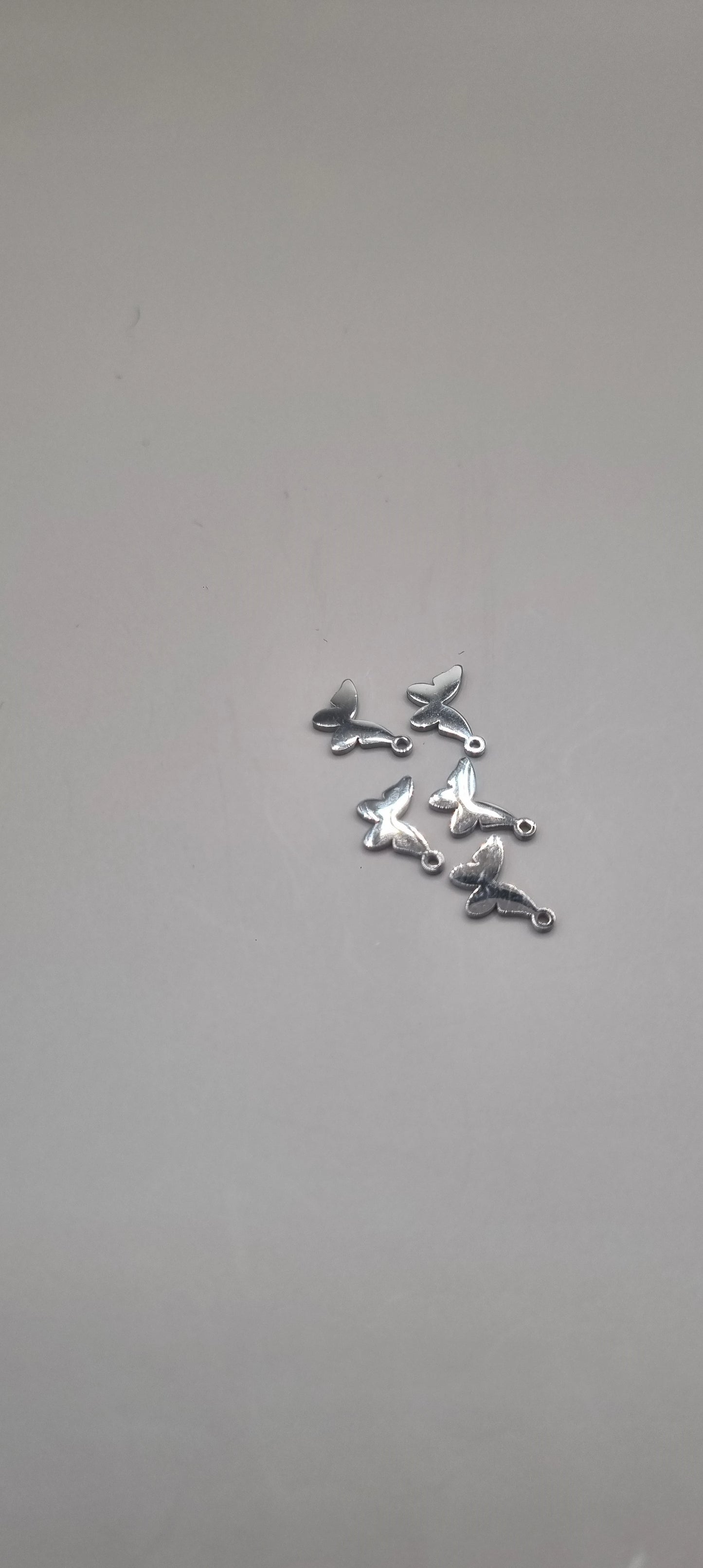 Silver Stainless Steel Butterfly, Moon, Star Charms | Versatile & Rust-Resistant Jewelry Making Accessories