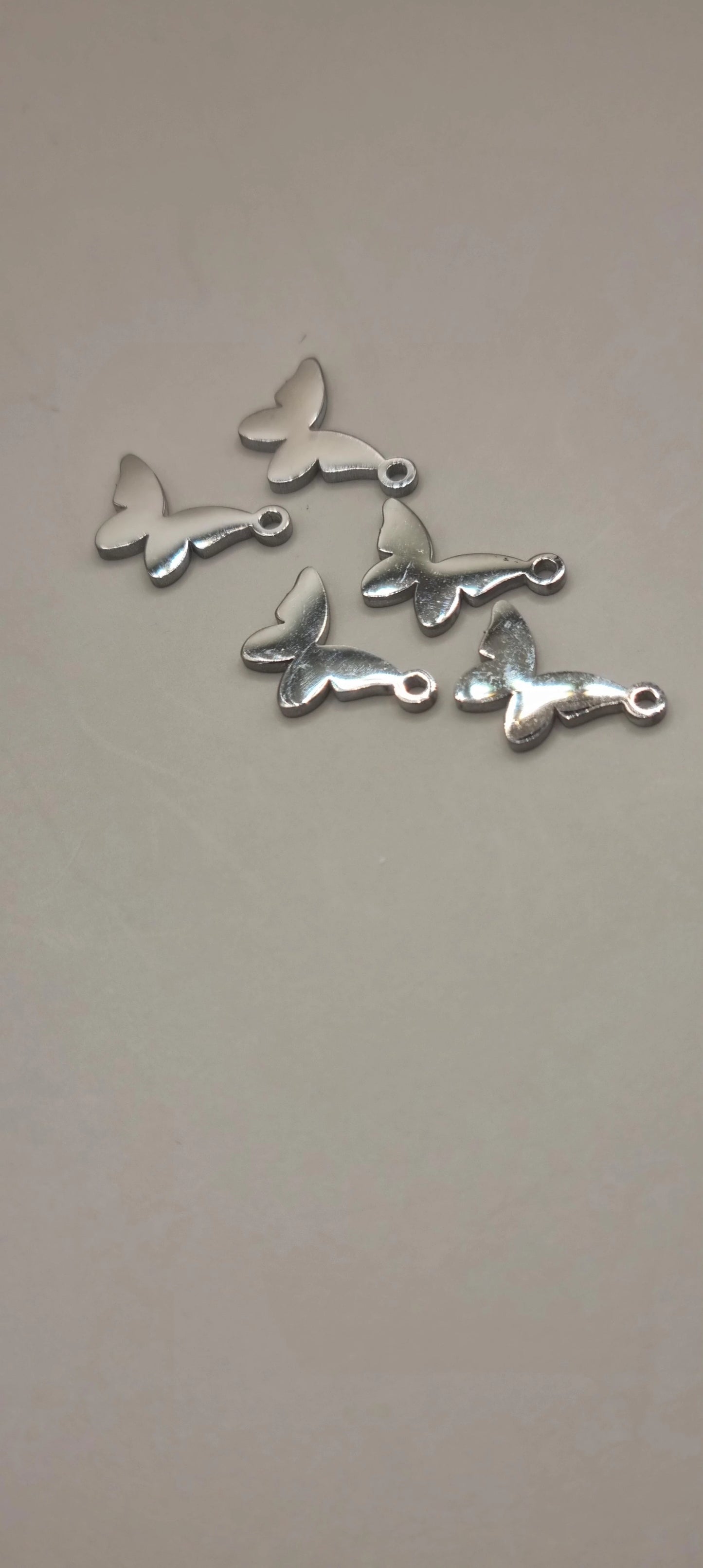Silver Stainless Steel Butterfly, Moon, Star Charms | Versatile & Rust-Resistant Jewelry Making Accessories