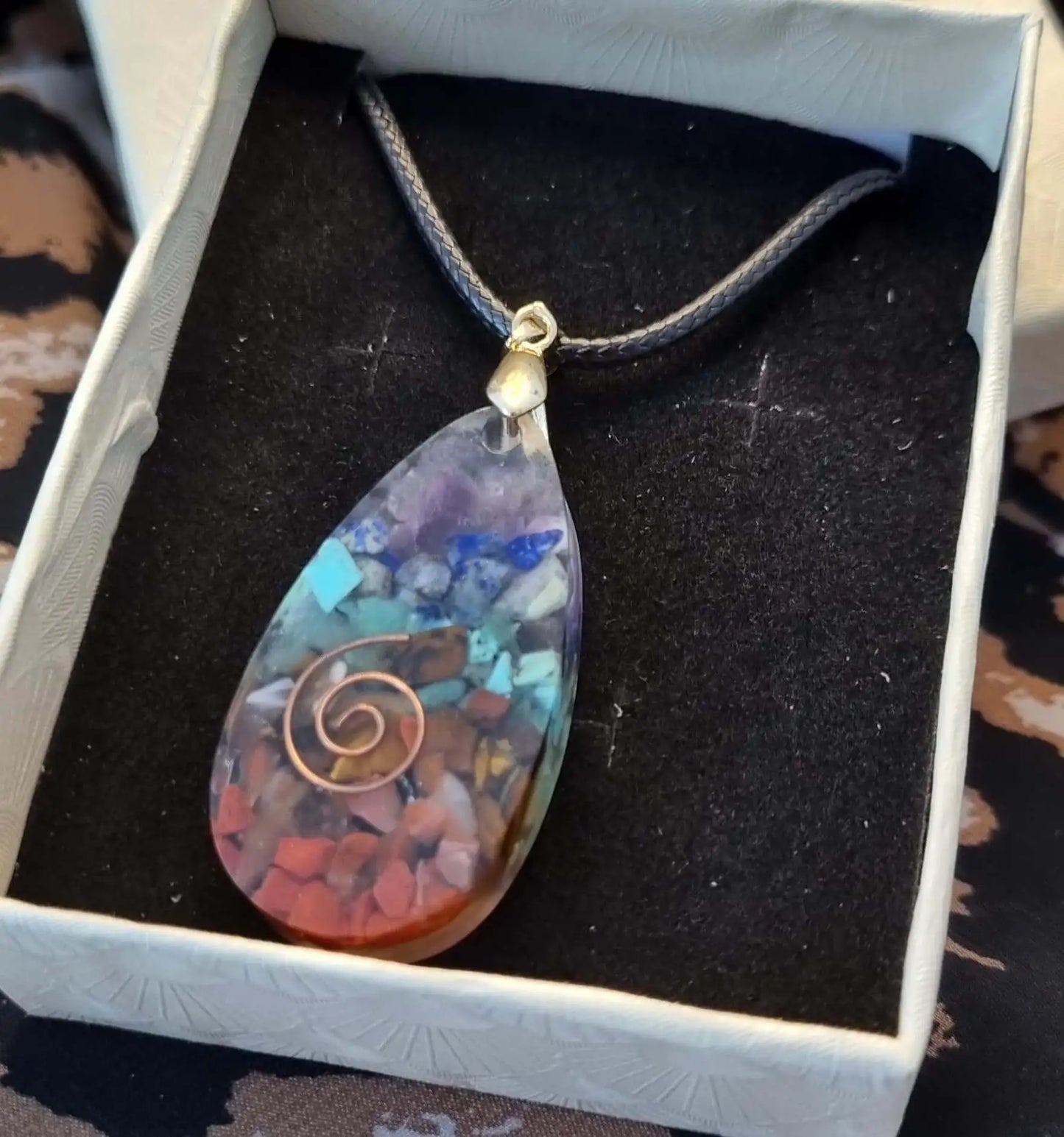 7 Chakra Necklace | Chakra Jewellery for Women & Men | Orgone Chakra Pendant for Spiritual Healing