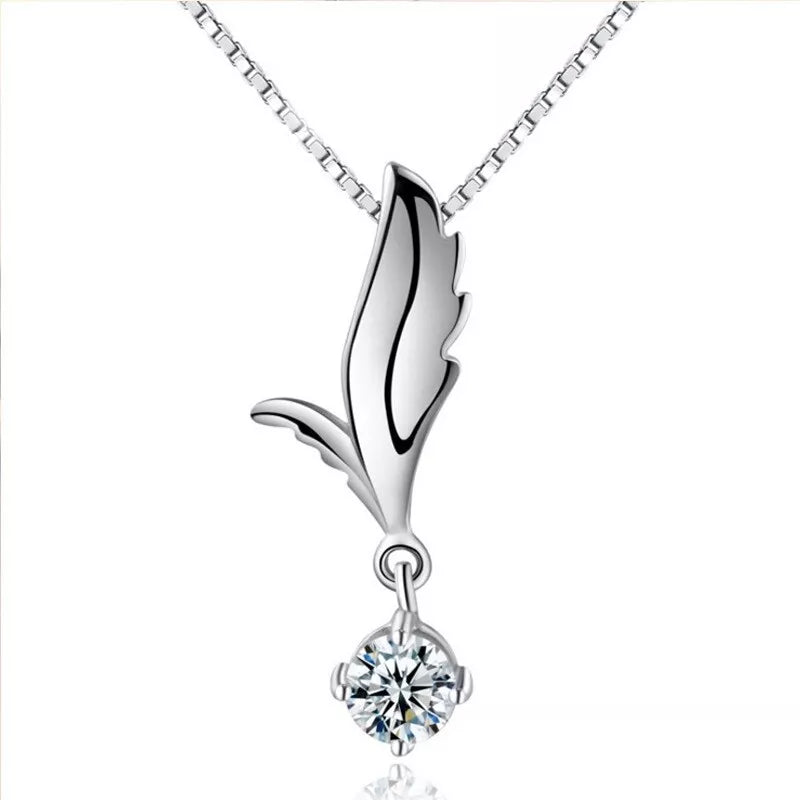 Angel Wing Pendant Necklace