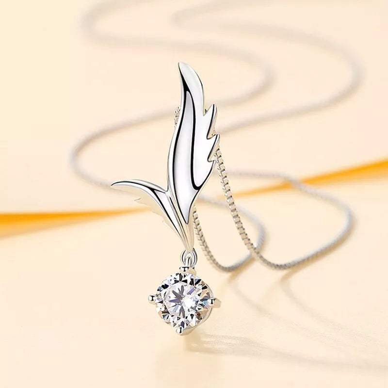 Angel Wing Pendant Necklace
