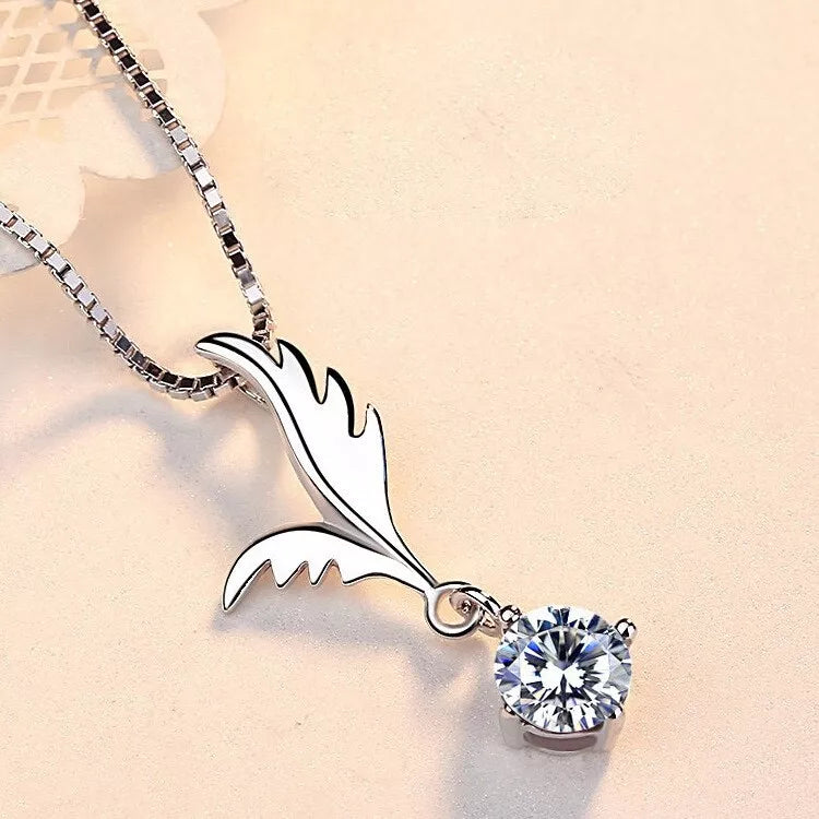 Angel Wing Pendant Necklace