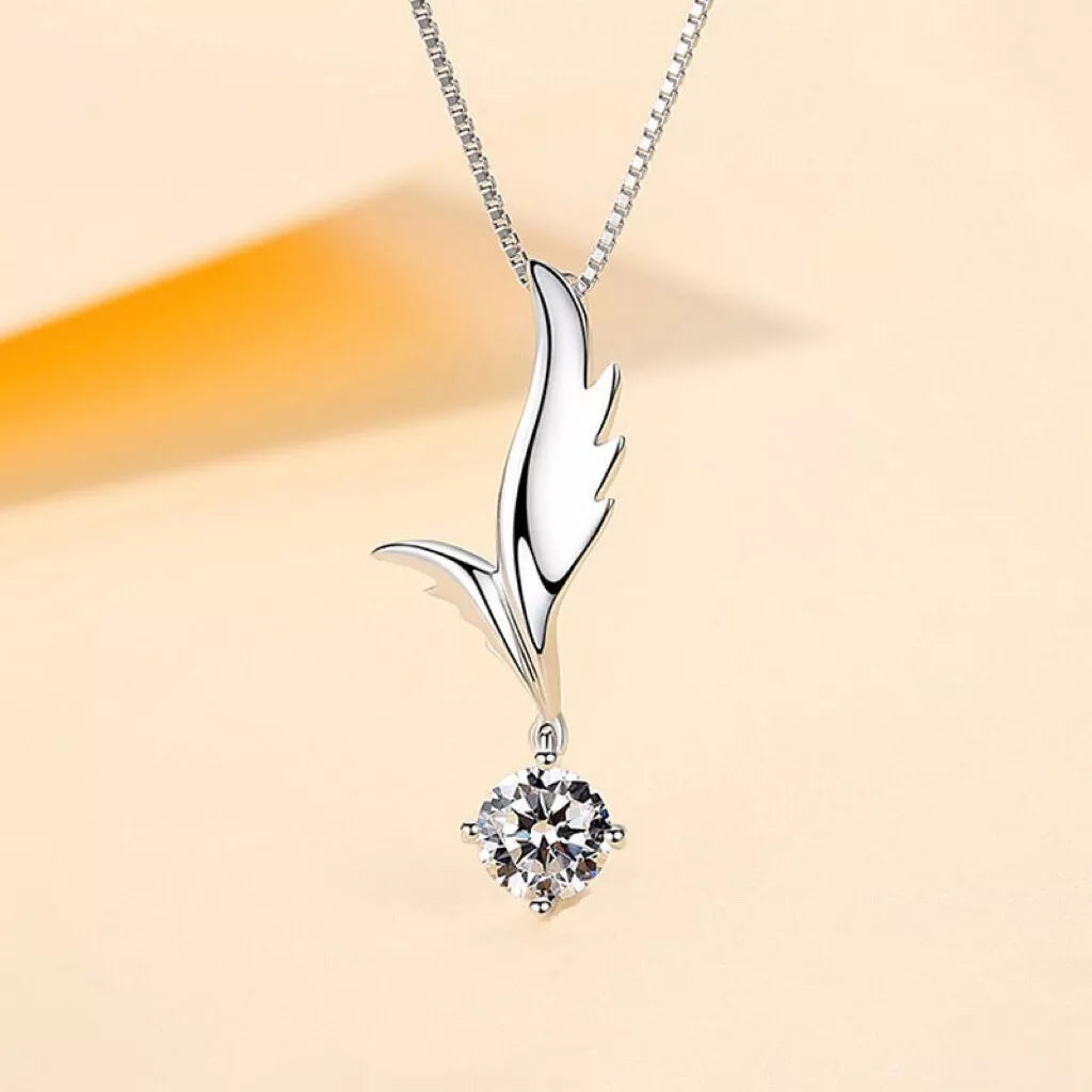 Angel Wing Pendant Necklace
