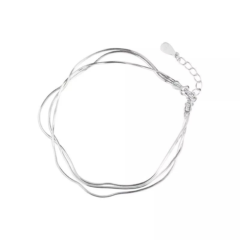 Elegant Chain Bracelet 925 Sterling Silver