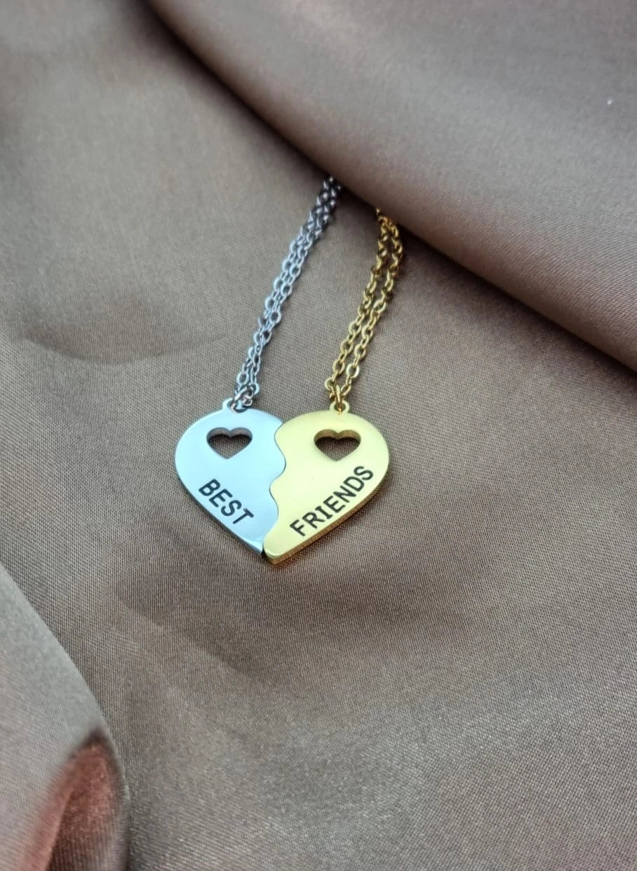 Best Friend Necklace | Heart Halves Necklace | Best Friend Necklace For 2