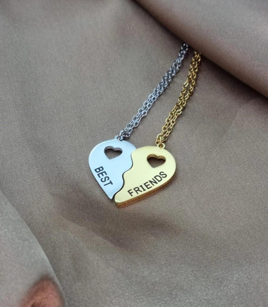 Best Friend Necklace | Heart Halves Necklace | Best Friend Necklace For 2