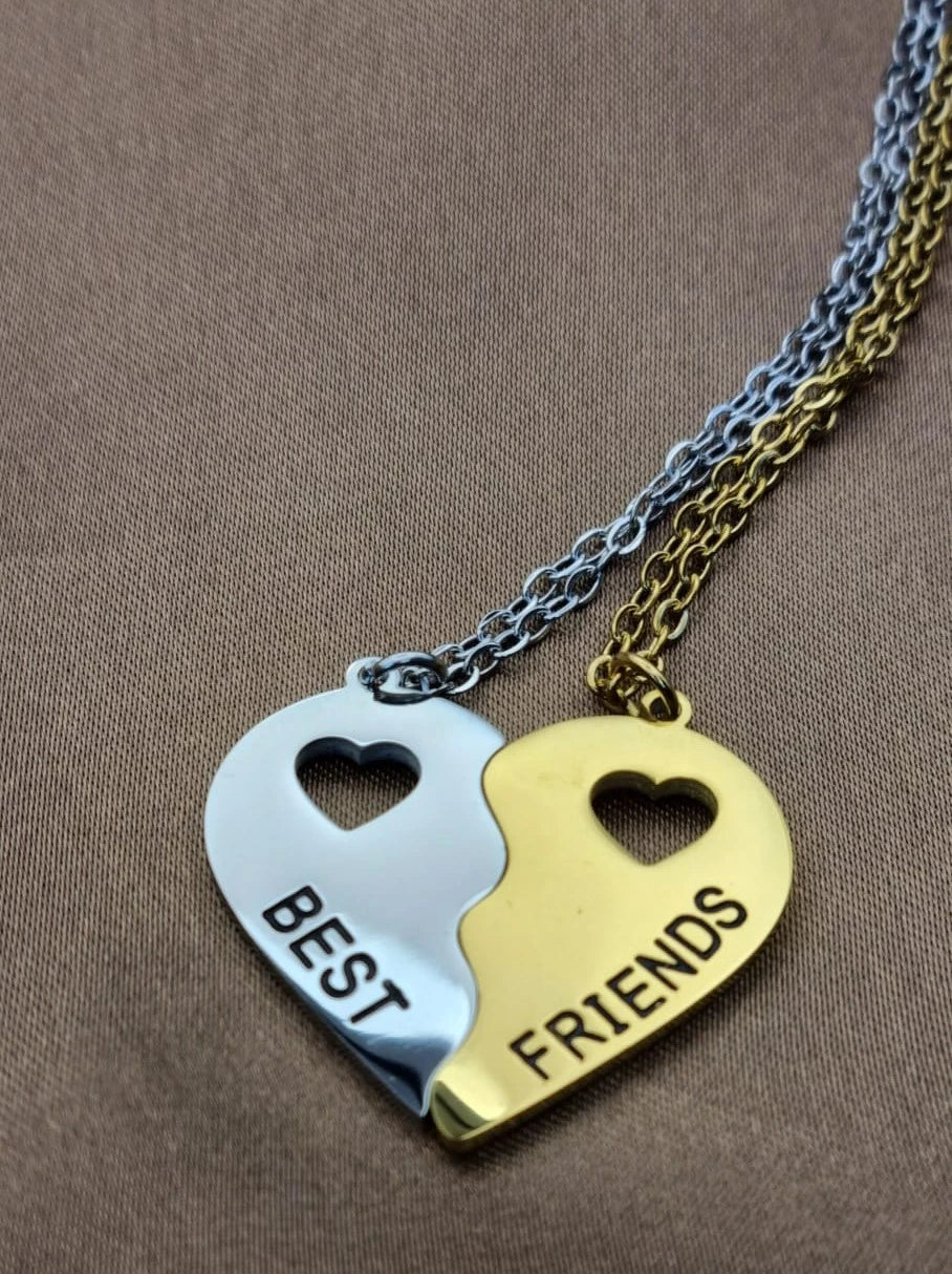 Best Friend Necklace | Heart Halves Necklace | Best Friend Necklace For 2