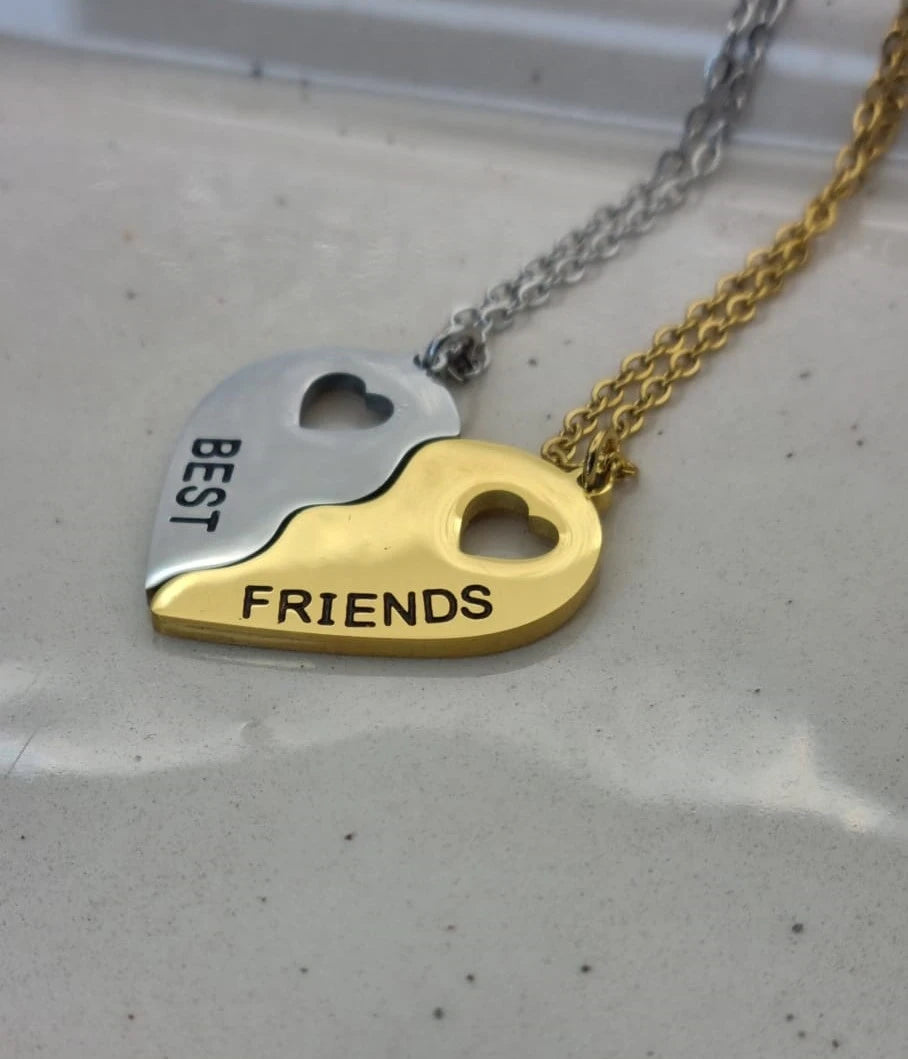 Best Friend Necklace | Heart Halves Necklace | Best Friend Necklace For 2