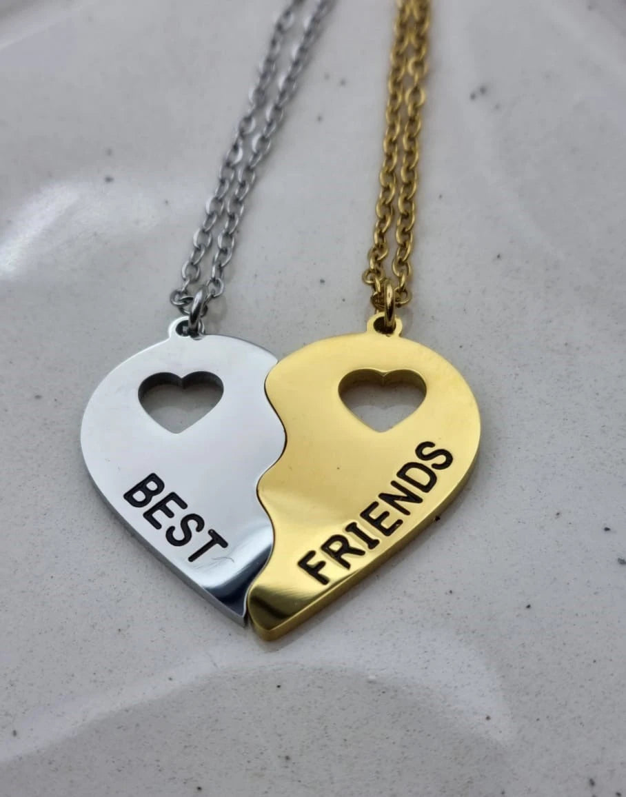 Best Friend Necklace | Heart Halves Necklace | Best Friend Necklace For 2