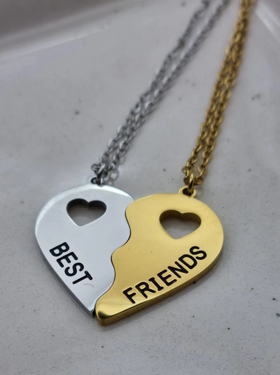 Best Friend Necklace | Heart Halves Necklace | Best Friend Necklace For 2