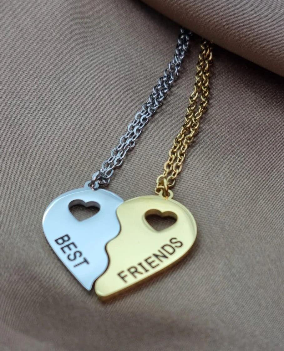 Best Friend Necklace | Heart Halves Necklace | Best Friend Necklace For 2