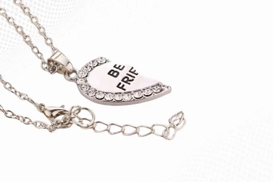 Best Friends Forever Pendant Necklace | Broken Heart BFF Friendship Best Friends Matching Necklace for 2