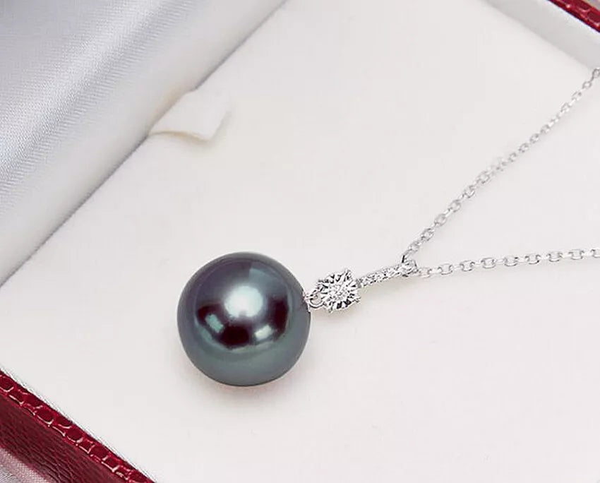 Colorful Pearl Pendant 925 Sterling Silver Chain Necklace | 18" Necklace