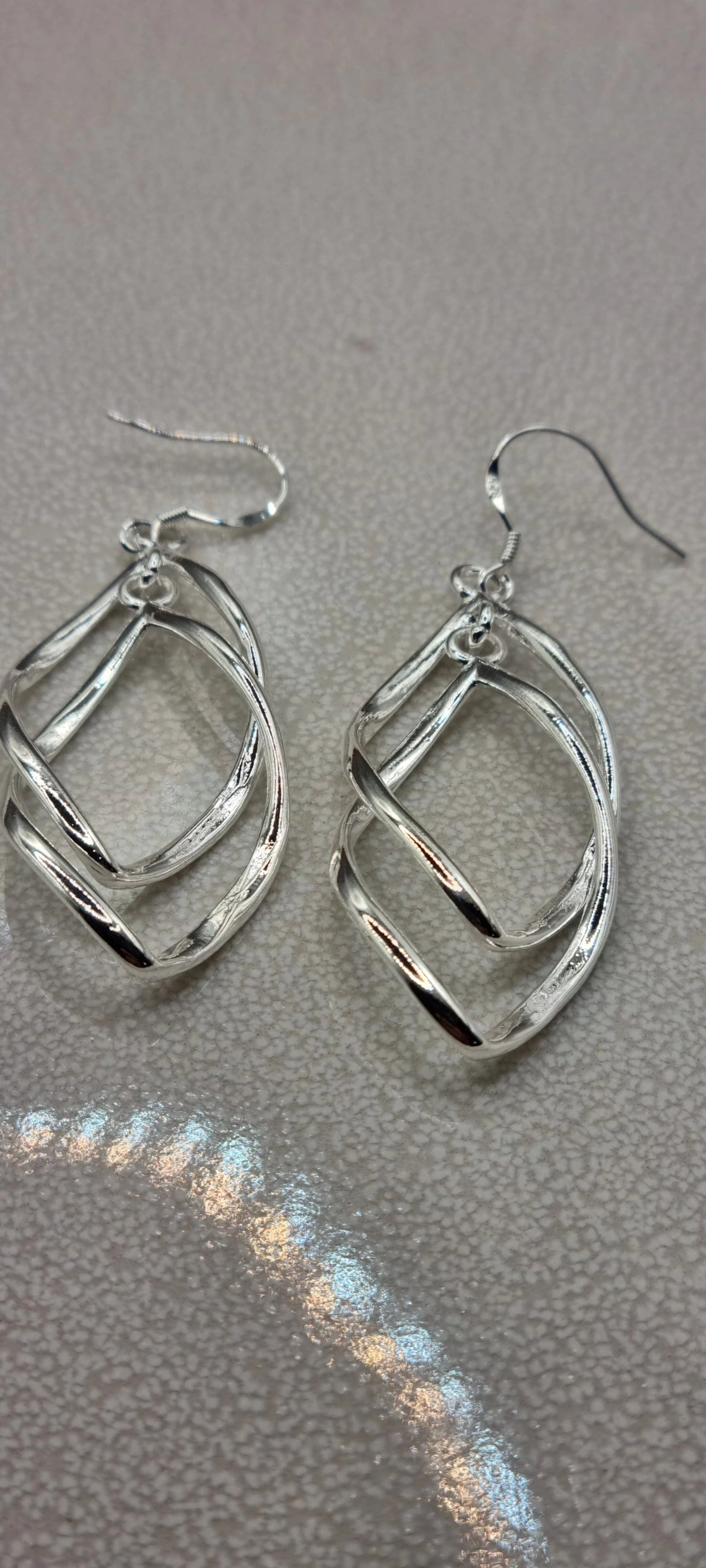 925 Sterling Silver Double Leaf Drop Earrings for Women – Long Dangle Hook Jewelry Gift