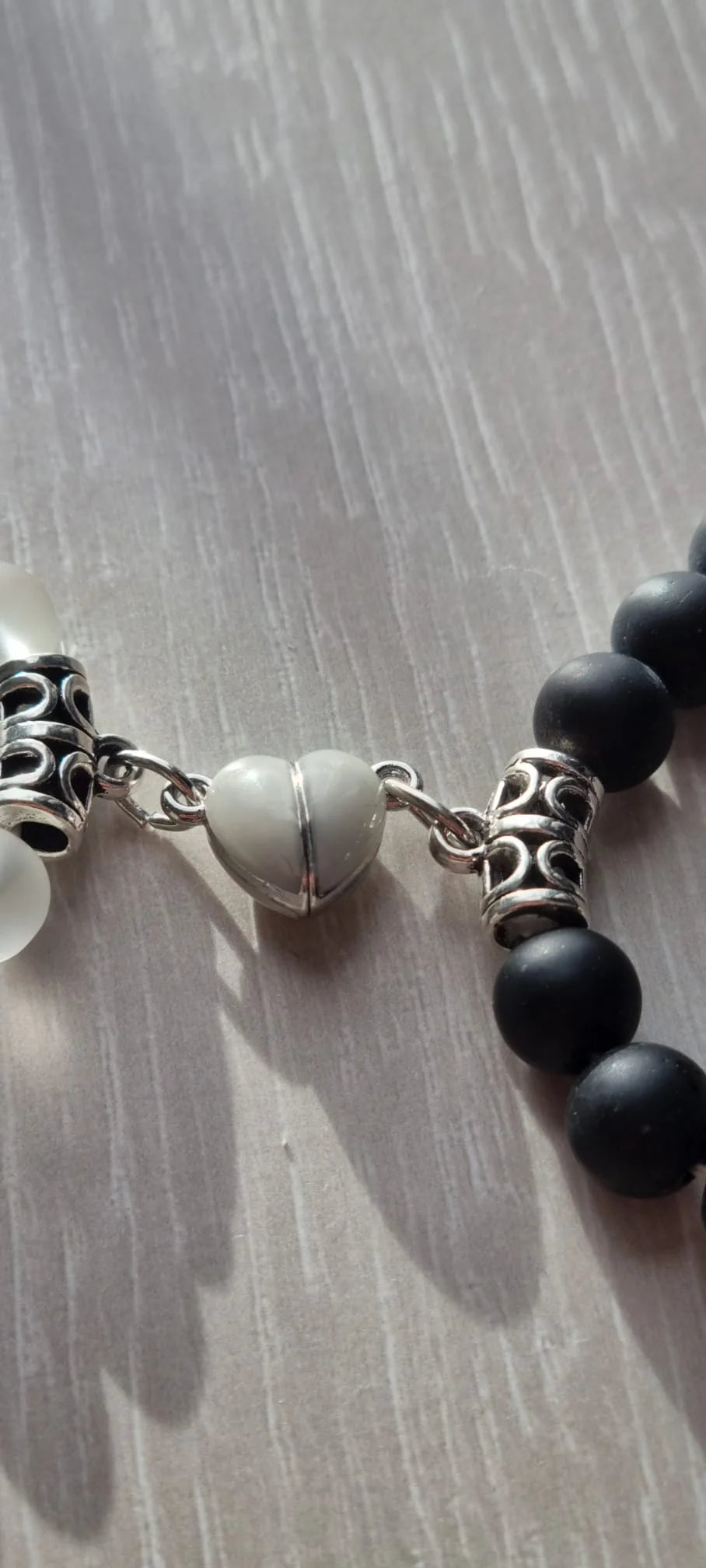 Glowing Heart Luminous Magnetic Long Distance Bracelet for Couples