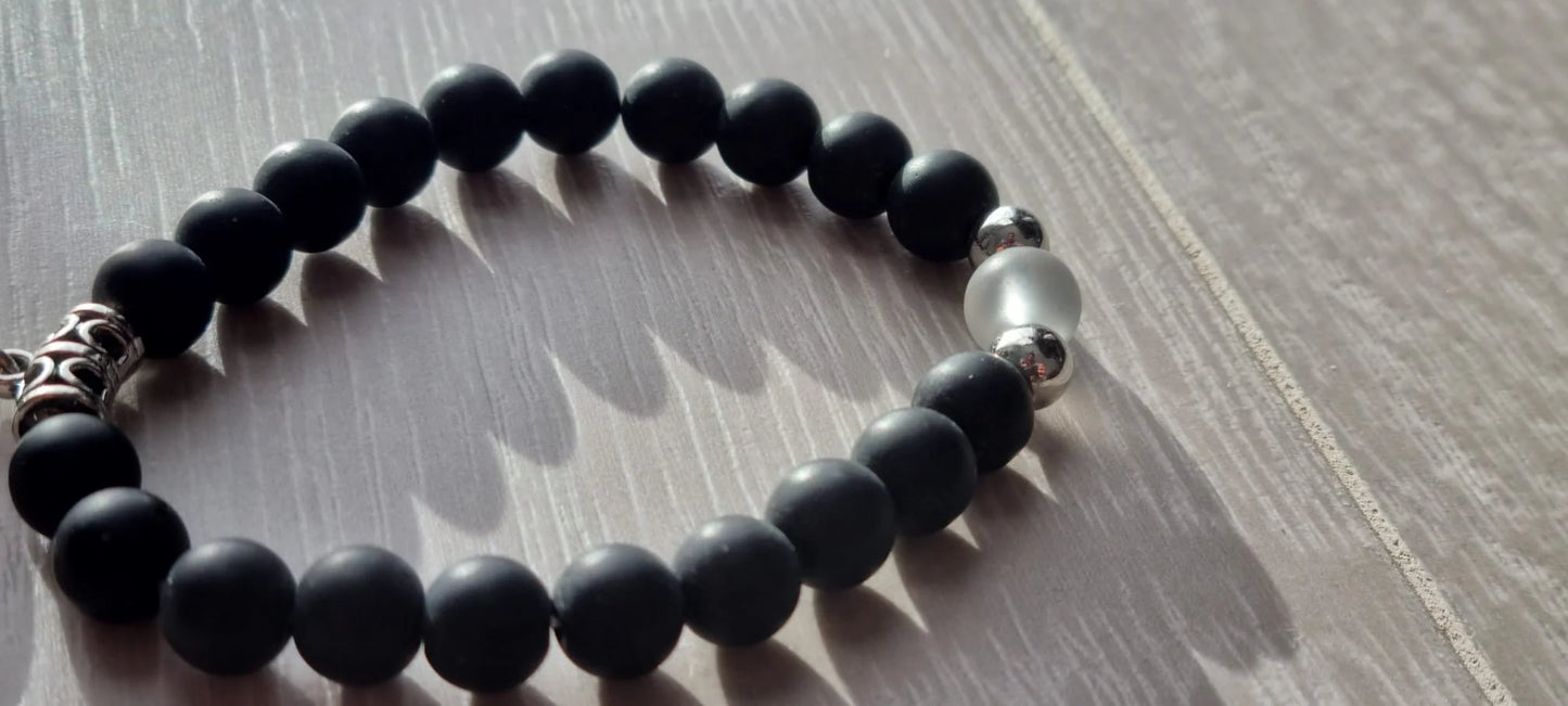 Glowing Heart Luminous Magnetic Long Distance Bracelet for Couples