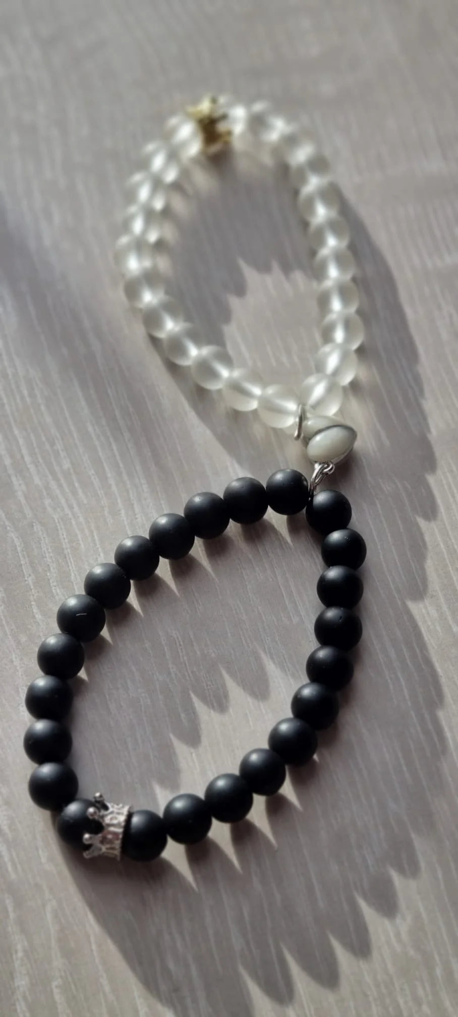 Glowing Heart Luminous Magnetic Long Distance Bracelet for Couples
