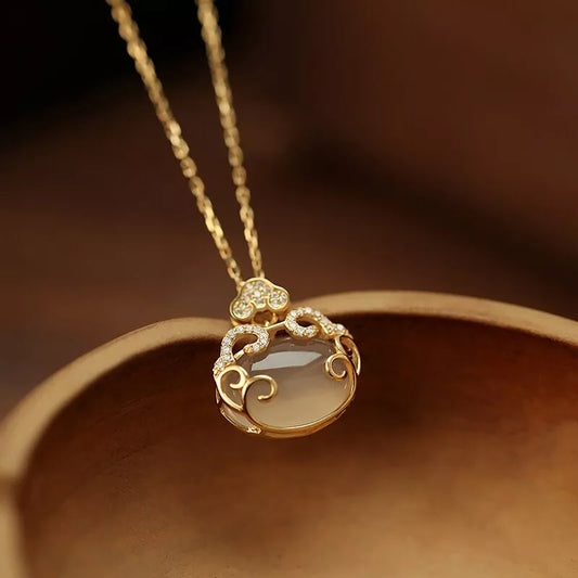 Elegant Moonstone Pendant Necklace – 925 Sterling Silver