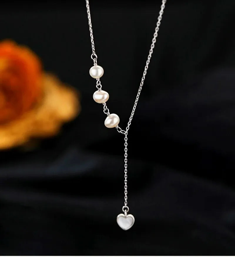 Pearl Heart Moonstone Pendant