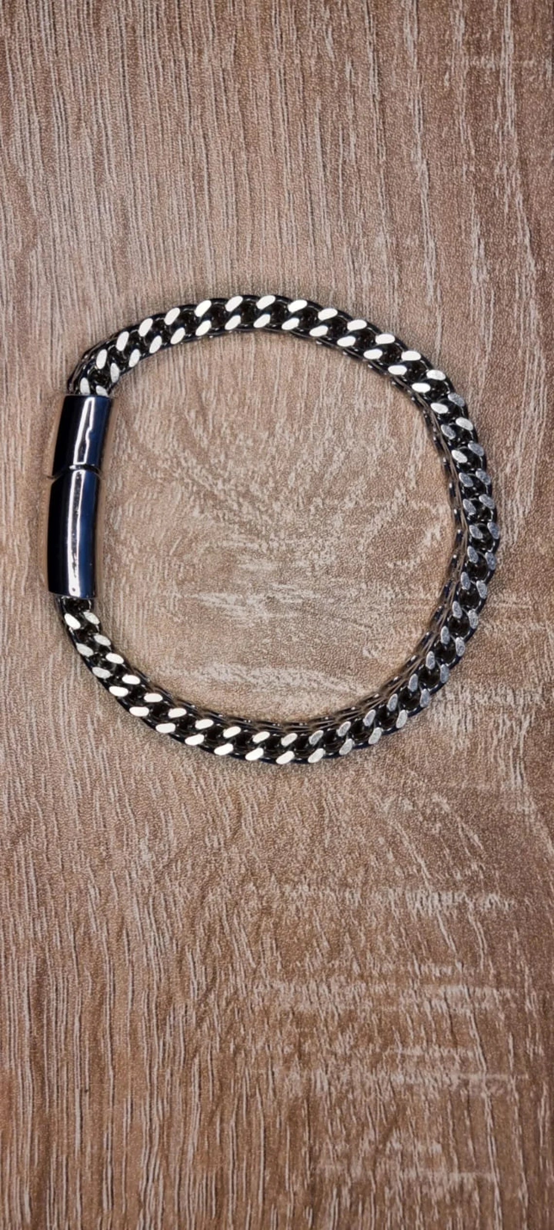 Mens Silver Bracelet | Cuban Chain Bracelet for Mens | Stainless Steel Cuban Curb Chain Bracelet