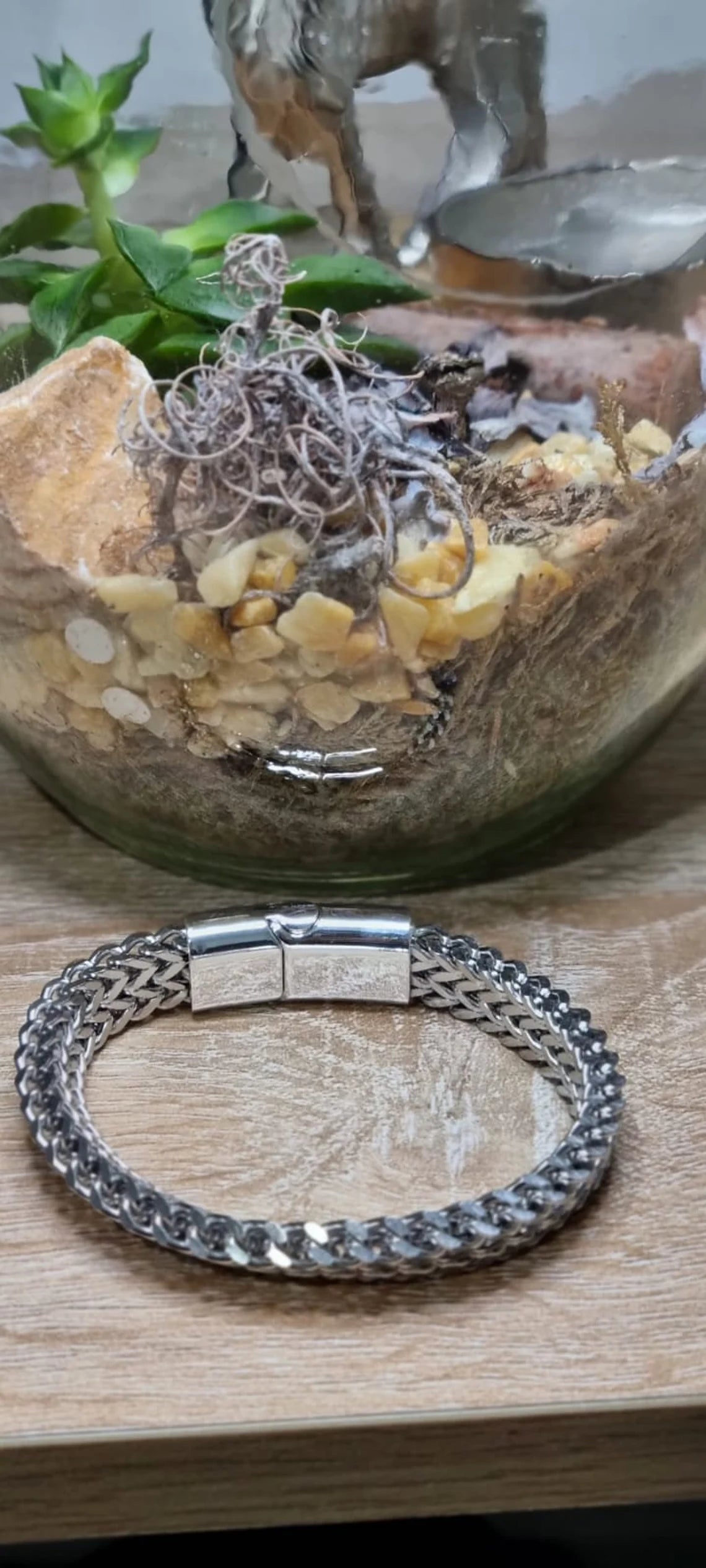 Mens Silver Bracelet | Cuban Chain Bracelet for Mens | Stainless Steel Cuban Curb Chain Bracelet