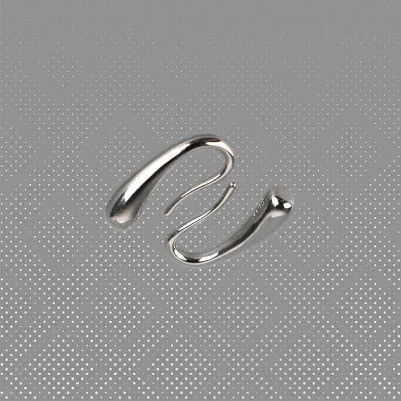 Solid WaterDrop Hook Earrings | Silver Water Drop Dangle Earrings