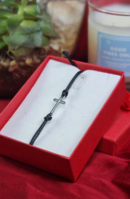 Unisex Cross Rope Christian Bracelet | Religious Christian Jewelry Unisex Bracelet Bangle