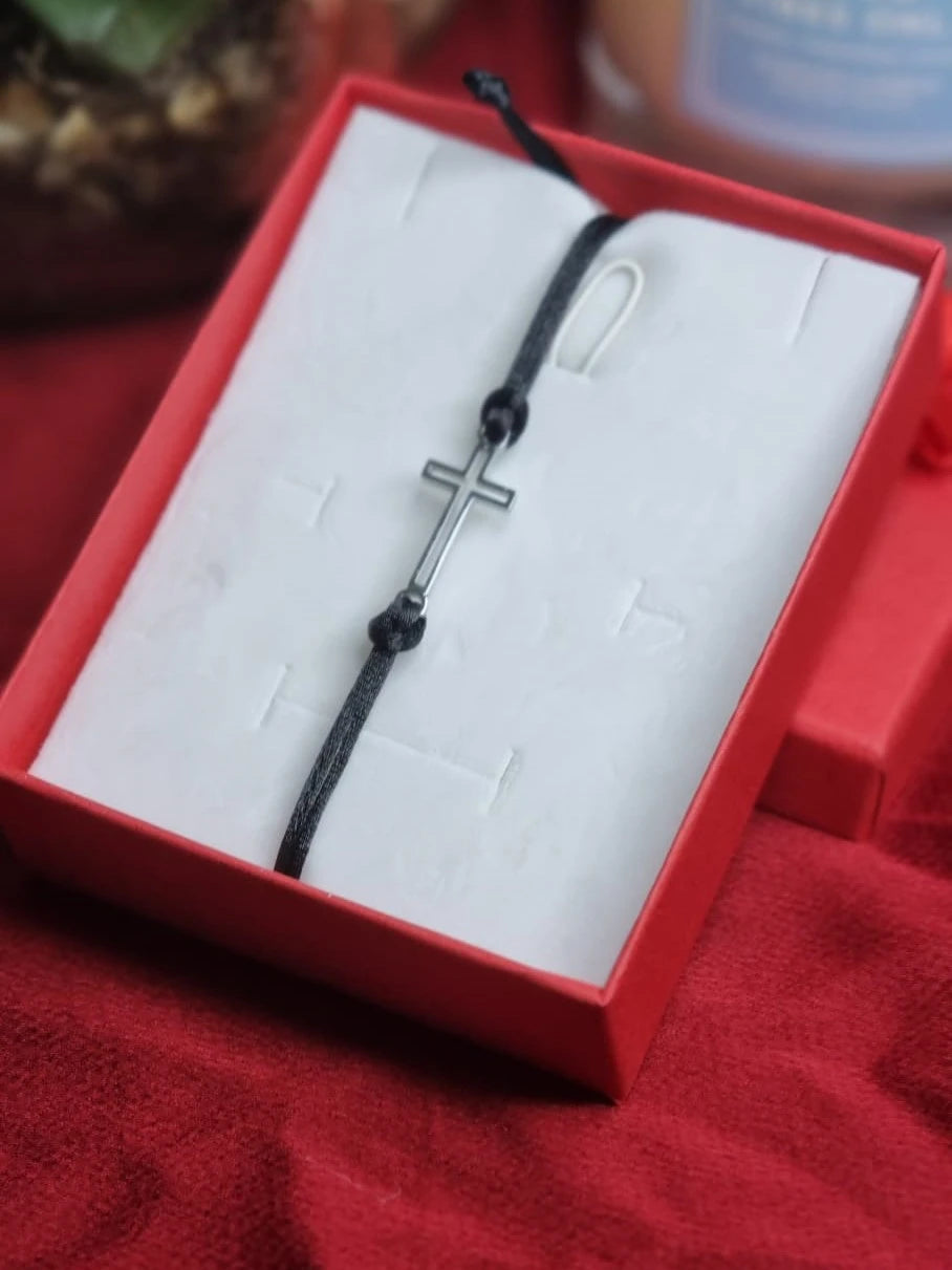 Unisex Cross Rope Christian Bracelet | Religious Christian Jewelry Unisex Bracelet Bangle