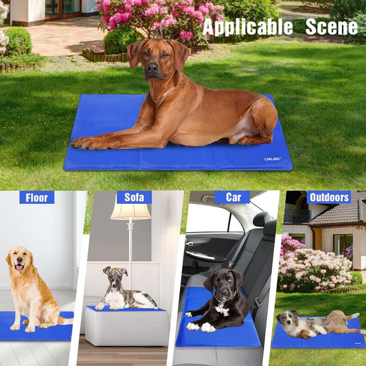 Dog Cooling Mat Non-Toxic Self Cool Gel Mat for Pets, Prevent Overheating During Rest & Sleep