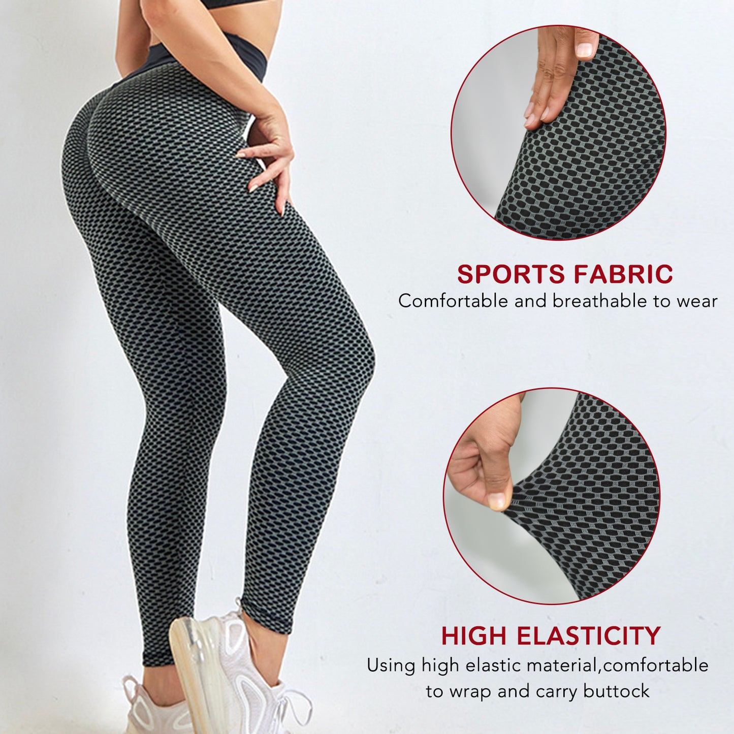 TikTok High Waist Black Workout Women Leggings