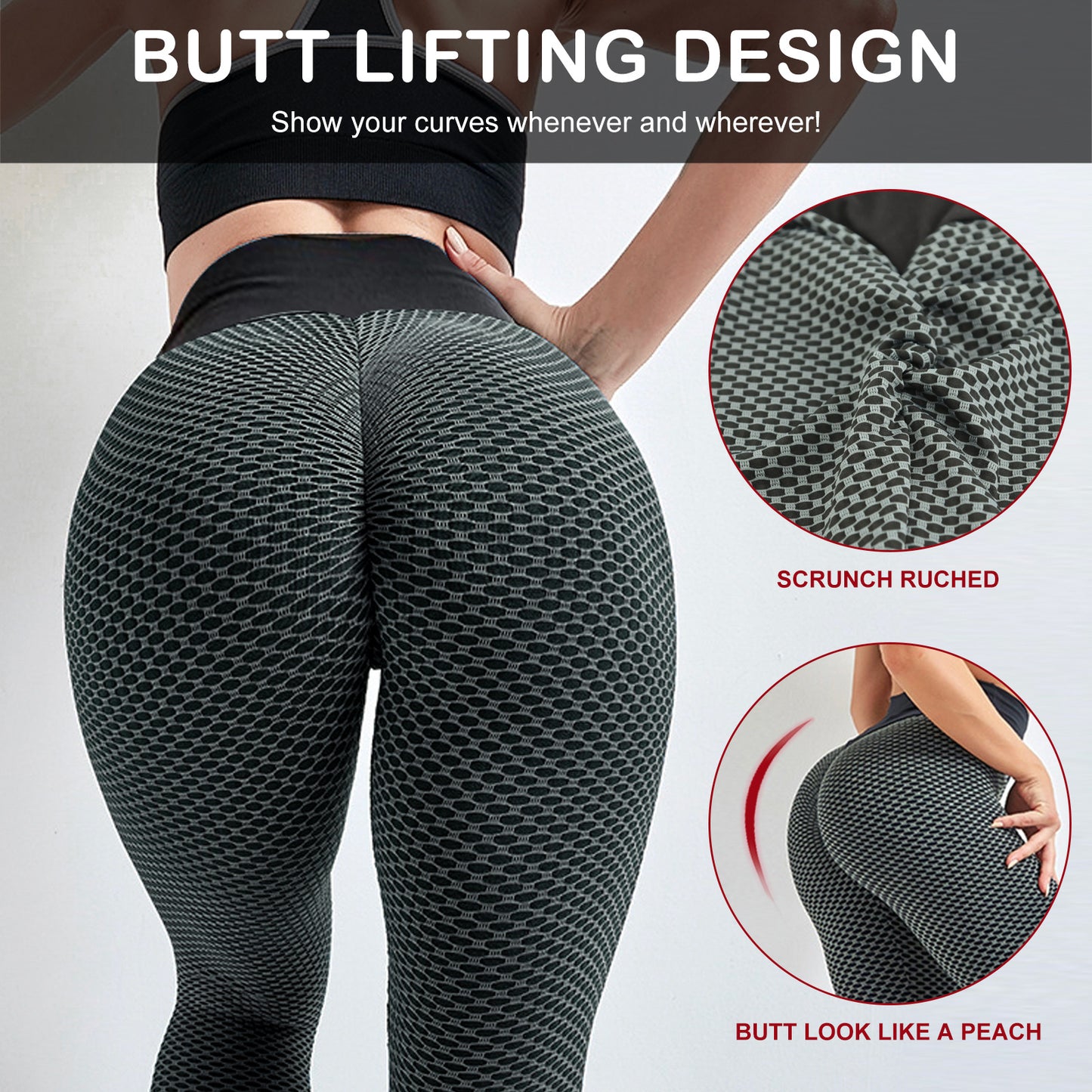 TikTok High Waist Black Workout Women Leggings