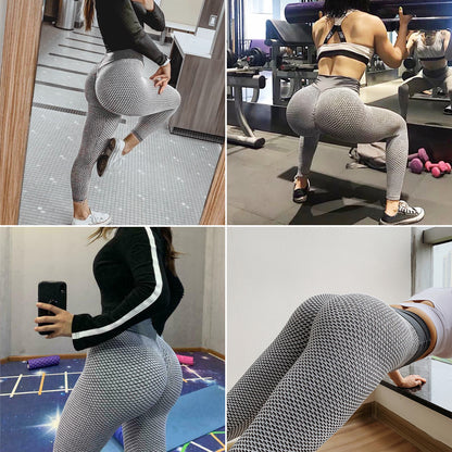 TikTok High Waist Grey Workout Women Leggings