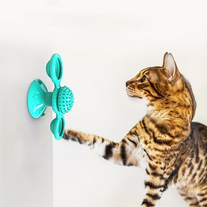 Windmill Kitten Toys Cute Rotating Interactive Cat Toy