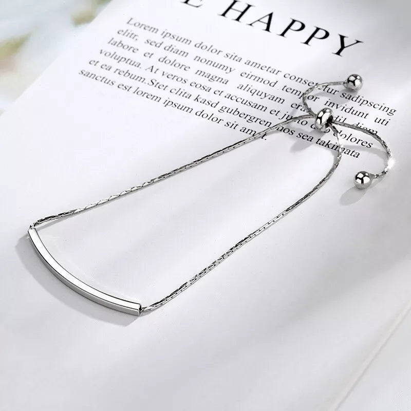 925 Sterling Silver Minimalist Bracelet – Elegant & Stylish Gift for Women & Girls