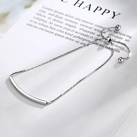 925 Sterling Silver Minimalist Bracelet – Elegant & Stylish Gift for Women & Girls