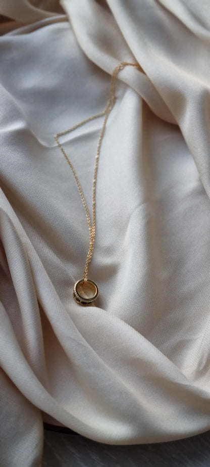 925 Silver 18K Gold Plated Black Agate Necklace and Bracelet Set