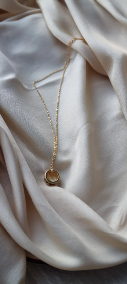 925 Silver 18K Gold Plated Black Agate Necklace and Bracelet Set