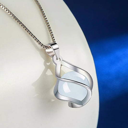 Moonstone Swirl Pendant Necklace | Women's Jewellery Gift