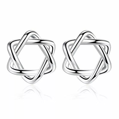 925 Sterling Silver Star Stud Earrings – Cute Women’s & Girls Jewellery Gift – UK Hallmarked