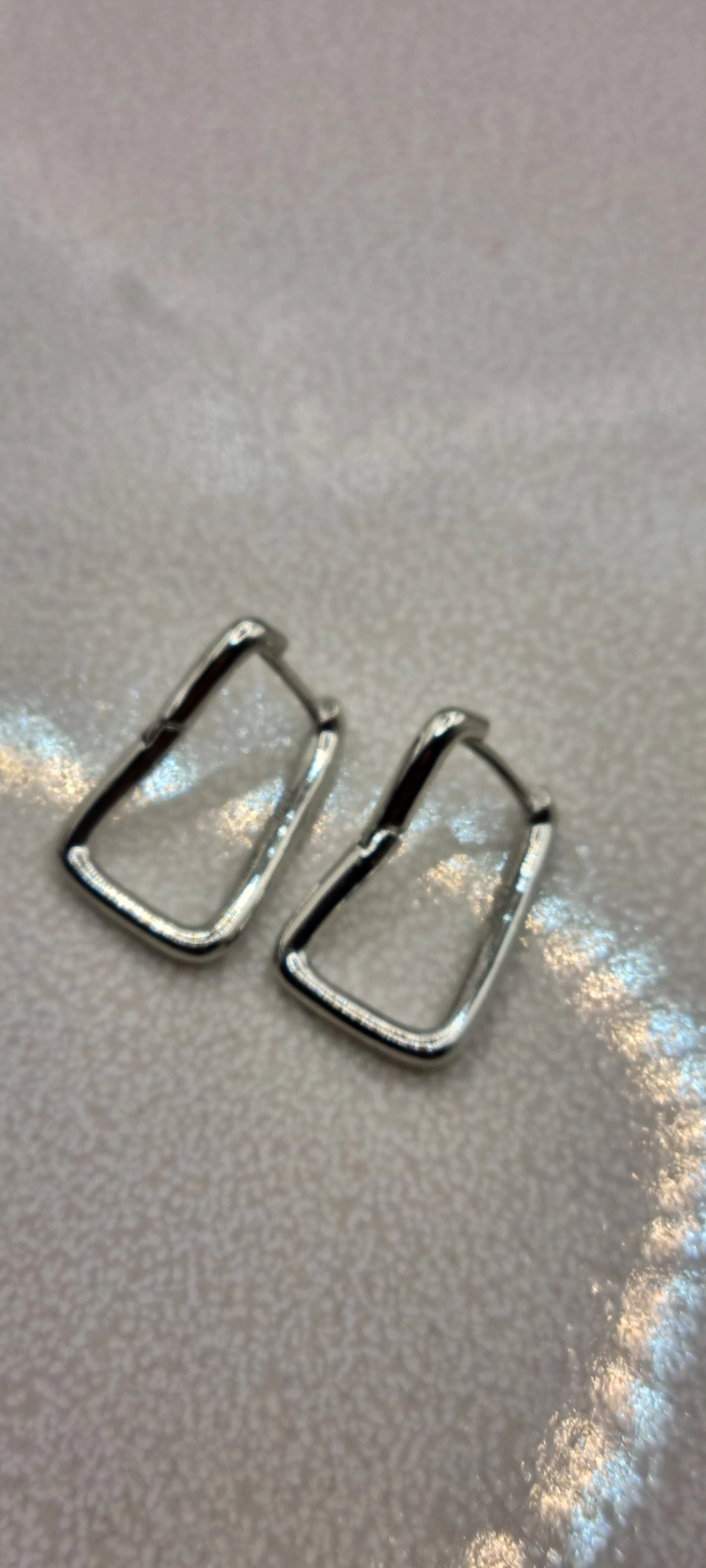 925 Sterling Silver Twisted Elegant Hoop Earrings