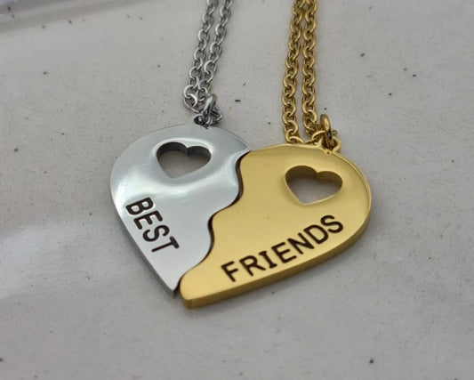 Best Friend Necklace | Heart Halves Necklace | Best Friend Necklace For 2
