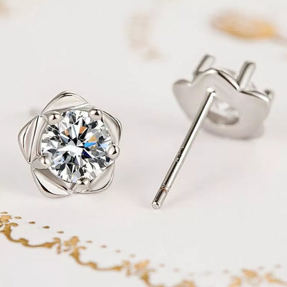 925 Sterling Silver Crystal Star Stud Earrings for Women & Girls – UK Jewellery Gift, Hallmarked