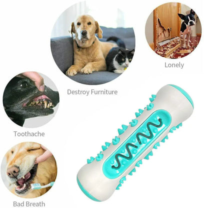 Dog Rubber Chewers Toy Bone Toothbrush | Teeth Cleaning Dog Chew Toy