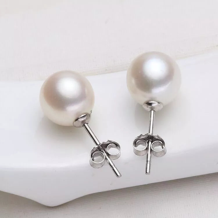 Pearl Stud Earrings for Women and Girls