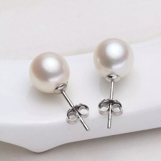 Pearl Stud Earrings for Women and Girls