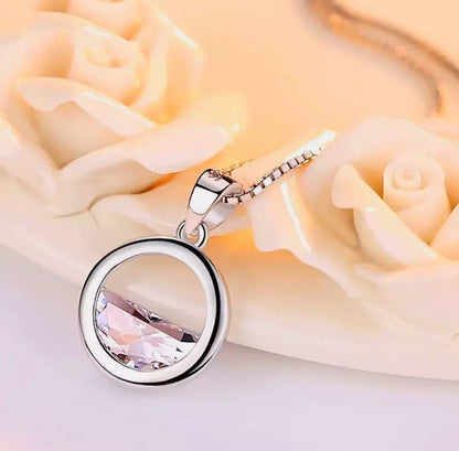 Lake Circle Drop Hoop & Dangle Hook Earring and Necklace Set