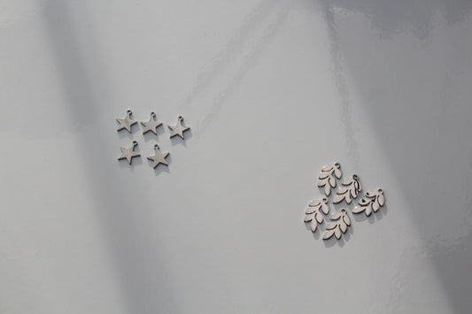 Silver Stainless Steel Butterfly, Moon, Star Charms | Versatile & Rust-Resistant Jewelry Making Accessories